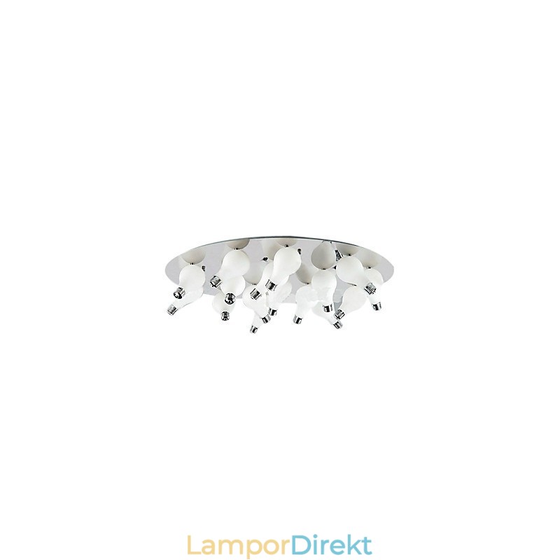 Modernt Infällt Fäste Med 12 Lampor I Runda (G4 Lampbas)