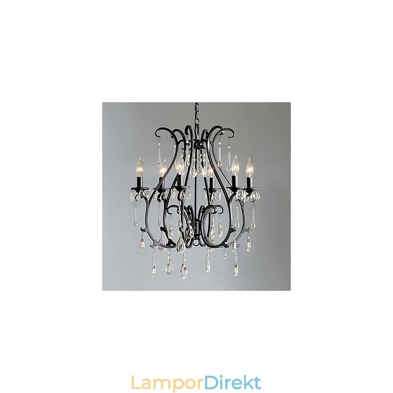 Modern 6 Ljus Kristallkrona Ljus Funktion