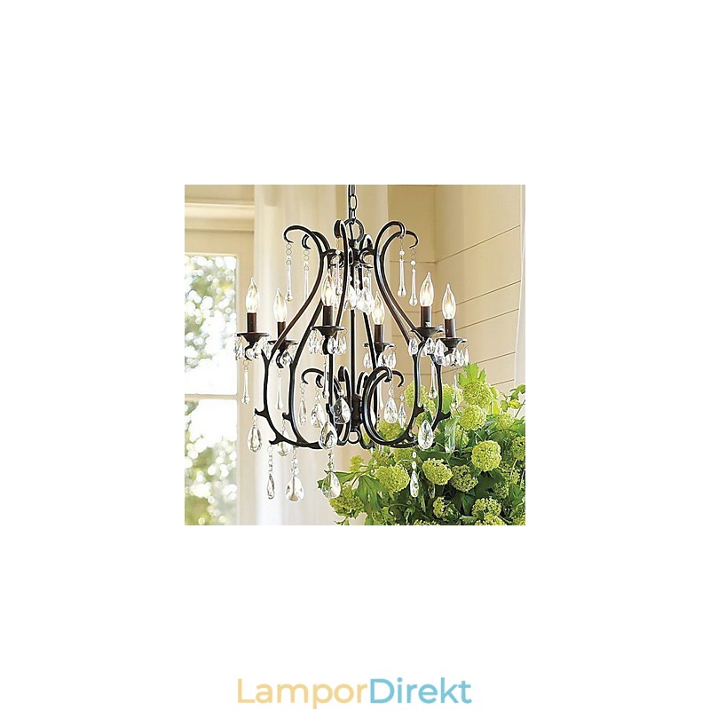 Modern 6 Ljus Kristallkrona Ljus Funktion