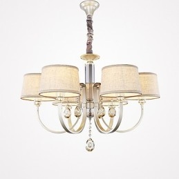 Lantlig Kristallmålning Metall Ljuskrona