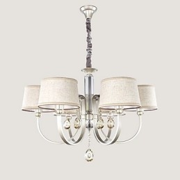 Lantlig Kristallmålning Metall Ljuskrona