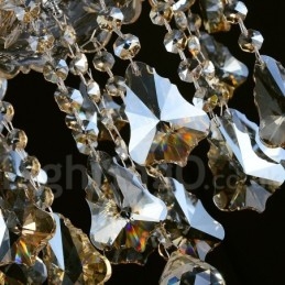 Cognac Crystal Color Pendel Light Crystal Modern Contemporary Traditional Classic Retro Lantern Country