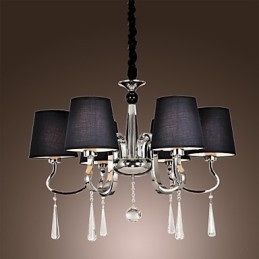 Modern Samtida Traditionell Klassisk Rustik Lodge Vintage Island Chrome Metal Chandelier Dining