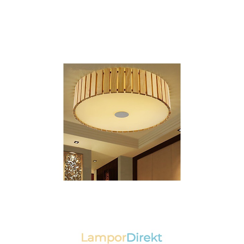 Flush Mount Traditionell Klassisk Träbambu