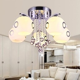 Flush Mount Crystal Modernt Samtida Glas