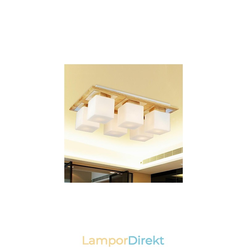 Ek Taklampa Sex Lampor Ek Och Glas 220~240V