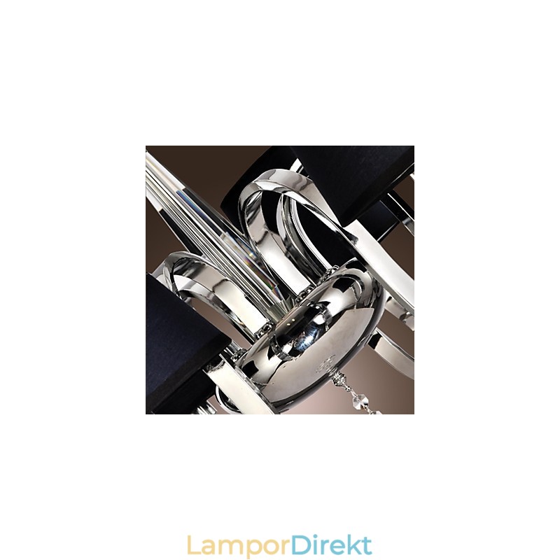 Modern Samtida Traditionell Klassisk Rustik Lodge Vintage Island Chrome Metal Chandelier Dining