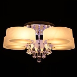 Fjärrkontroll Flush Mount Crystal Ingår Modern Contemporary
