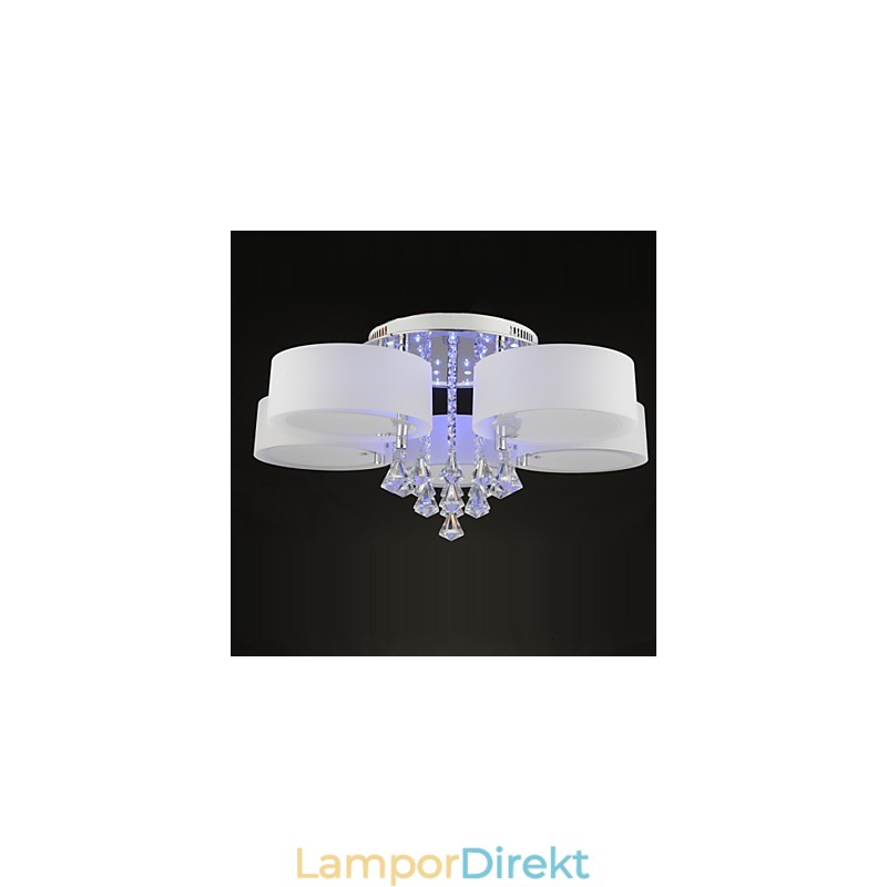 Fjärrkontroll Flush Mount Crystal Ingår Modern Contemporary