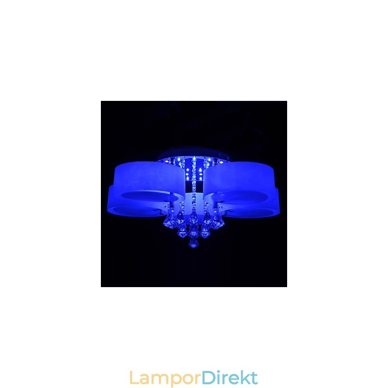 Fjärrkontroll Flush Mount Crystal Ingår Modern Contemporary