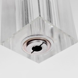Modern Contemporary Island Crystal Chrome Metal Pendellampa