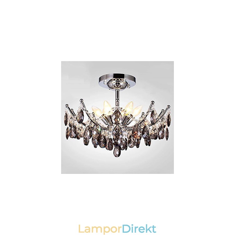 Ljuskrona 6 Ljus Enkel Modern Konstnärlig