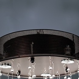Modernt Semi-Infällt Fäste Med 3 Ljus Fjärilsskärm