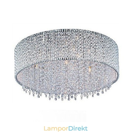 Crystal Flush Mount Med 10 Lampor Crystal Flush Mount Med 10 Lampor