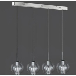 Modern Och Modern Traditionell Klassisk Krom Metall Taklampa Barn 4 Ljus Taklampa