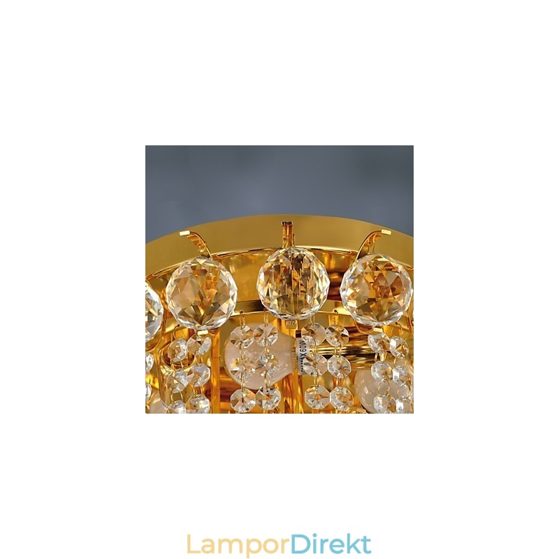 Modernt Infällt Kristallfäste Med 5 Lampor