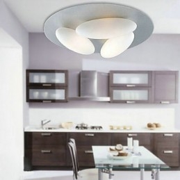 Naturinspirerad Minimalistisk Taklampa Med 3 Ägg-Skärm