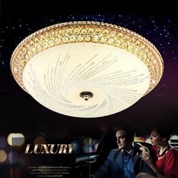 Modern Luxury Crystal Light Absorb Dome Light Smd Dubbelfärg Diameter 50Cm
