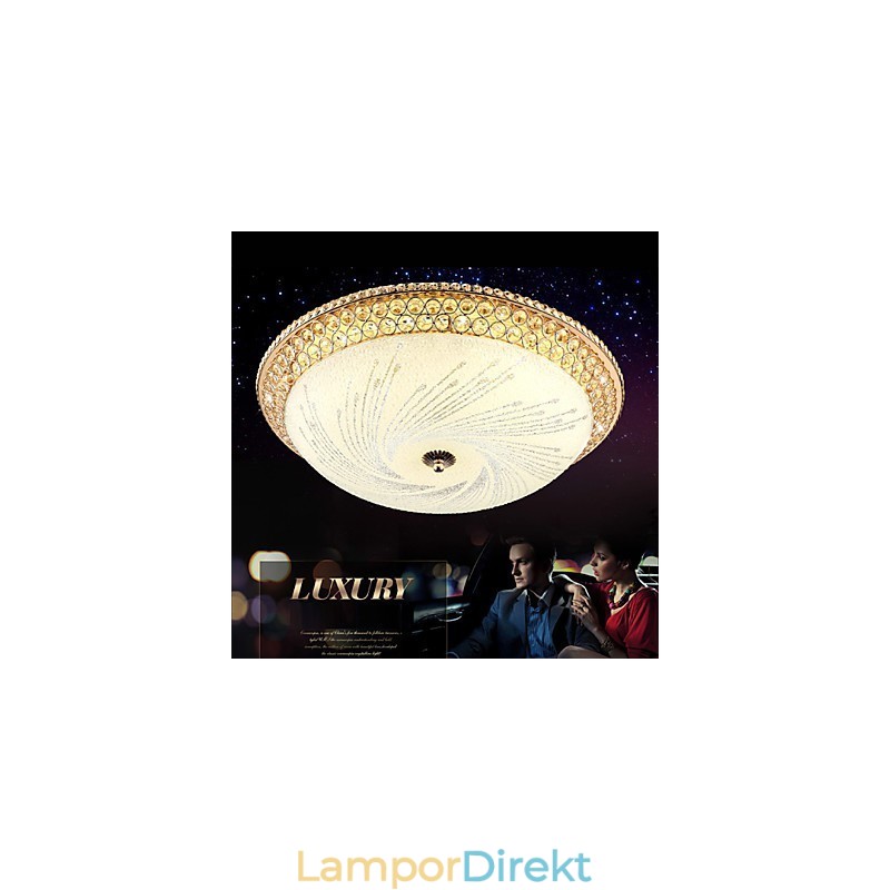 Modern Luxury Crystal Light Absorb Dome Light Smd Dubbelfärg Diameter 50Cm