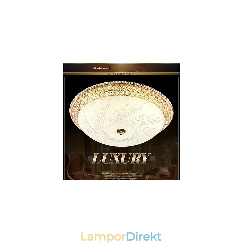 Modern Luxury Crystal Light Absorb Dome Light Smd Dubbelfärg Diameter 50Cm