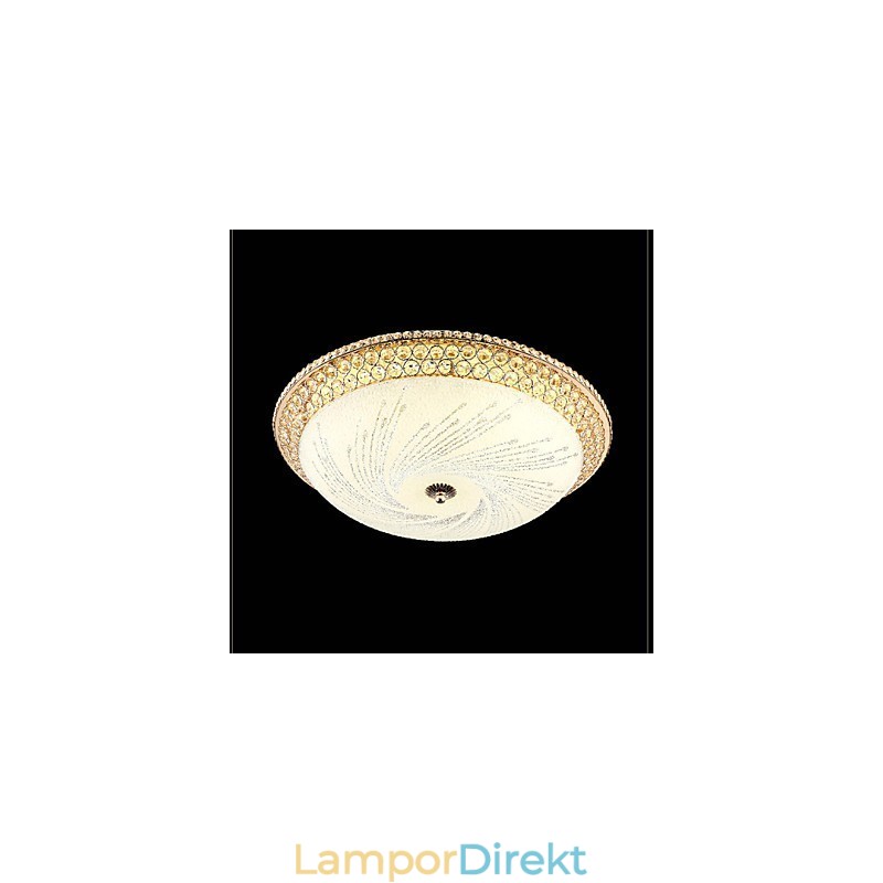 Modern Luxury Crystal Light Absorb Dome Light Smd Dubbelfärg Diameter 50Cm