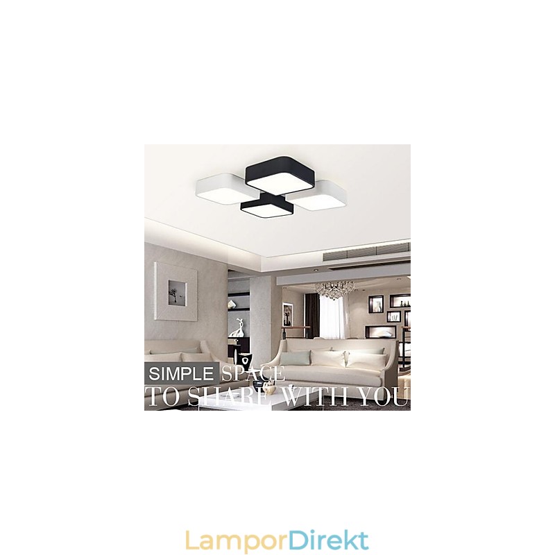 Modern Samtida Målning Metal Flush Mount
