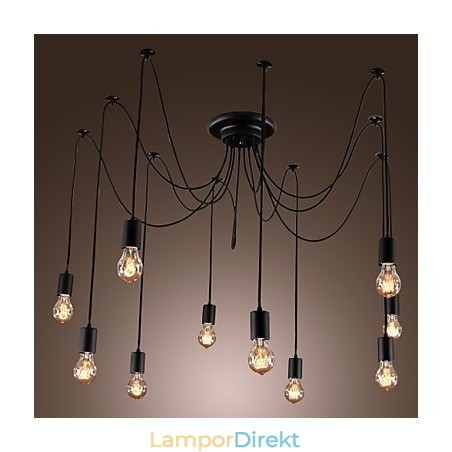 Ljuskrona Vintage Design-Lampor Ingår Living 10 Lights Pendel Light Ljuskrona Vintage Design-Lampor Ingår Living 10 Lights Pendel Light