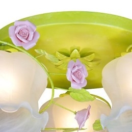 Creative Lamp Lamp Warm Garden Rose Tre Enkla Taklampor