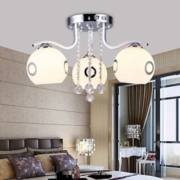 Flush Mount Crystal Modernt Samtida Glas