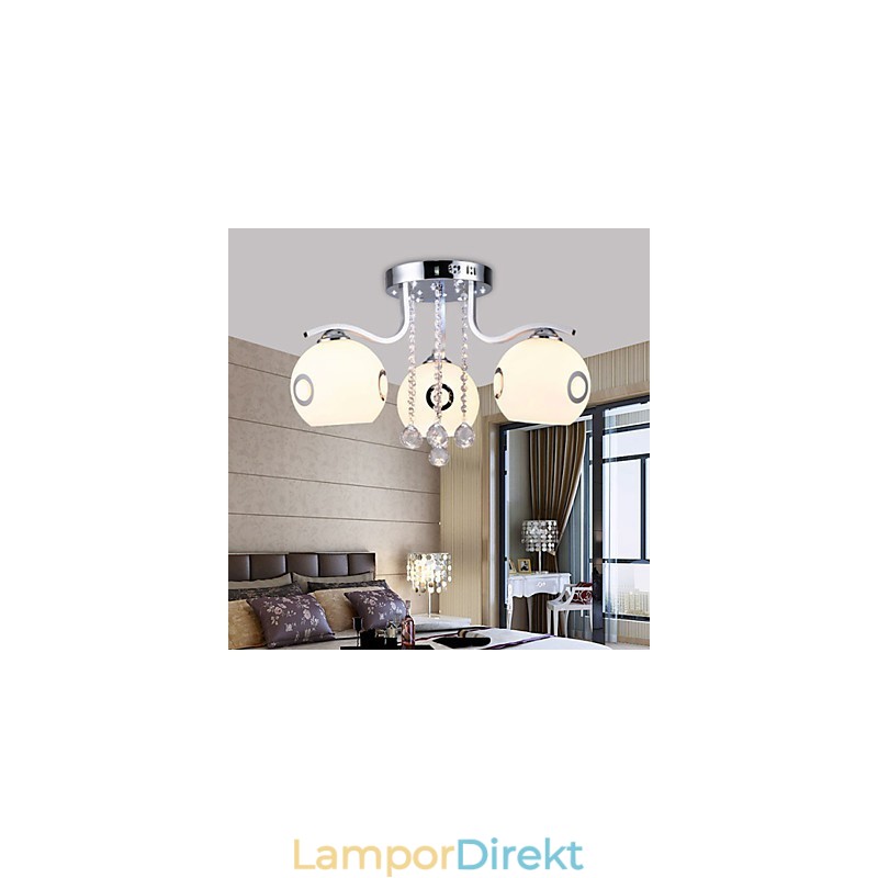 Flush Mount Crystal Modernt Samtida Glas