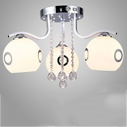 Flush Mount Crystal Modernt Samtida Glas