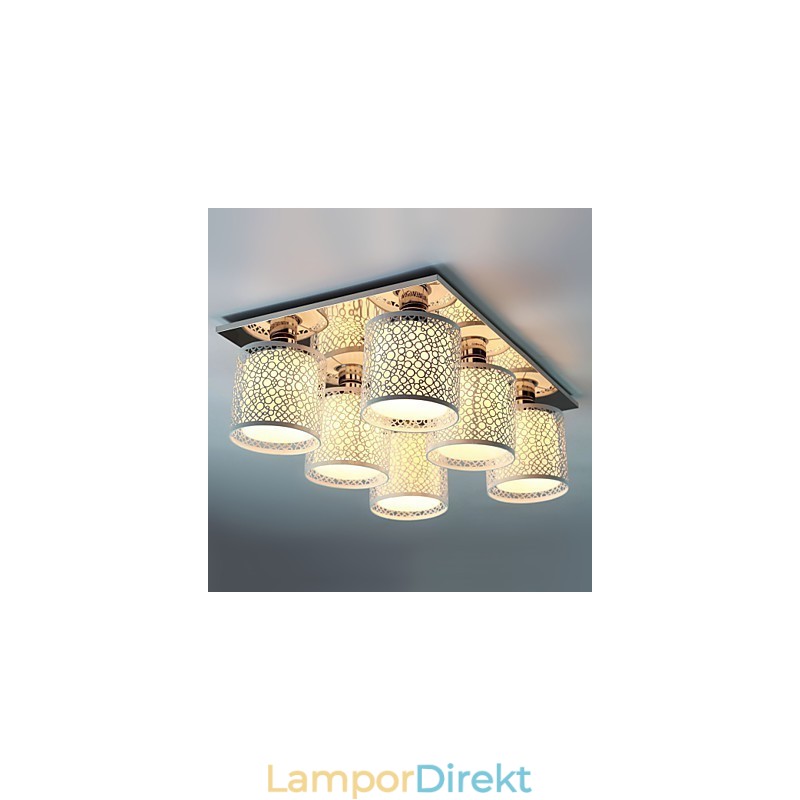 Modern Samtida Målning Metal Flush Mount