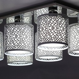 Modern Samtida Målning Metal Flush Mount