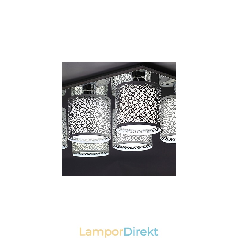 Modern Samtida Målning Metal Flush Mount