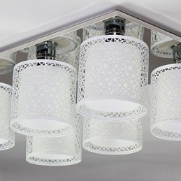 Modern Samtida Målning Metal Flush Mount