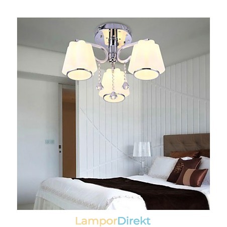 Flush Mount Crystal Modernt Samtida Glas Flush Mount Crystal Modernt Samtida Glas