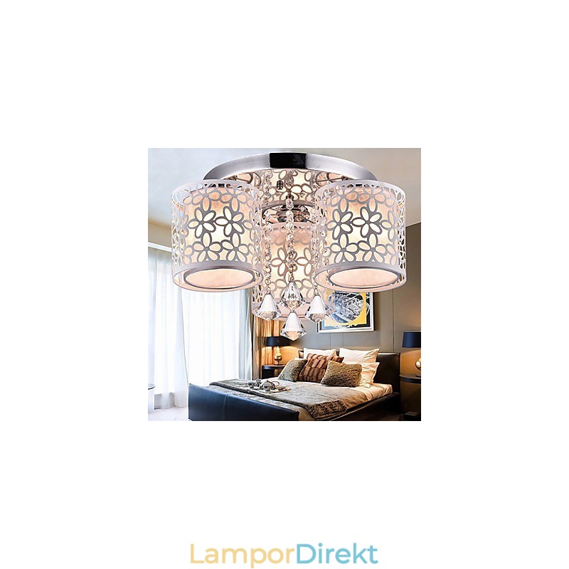 Flush Mount Crystal Modern Contemporary Metal