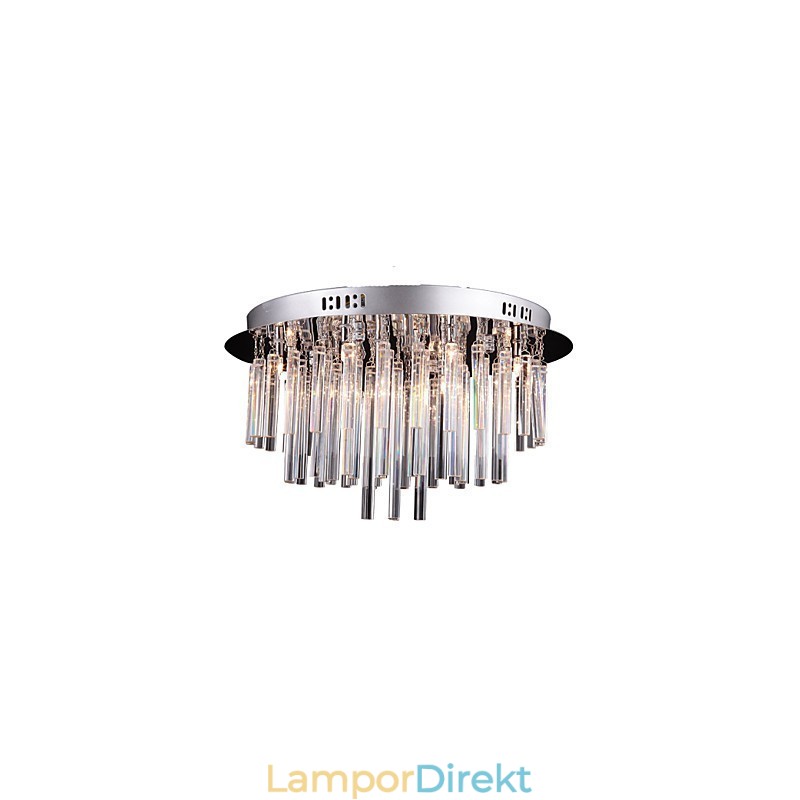 Modern Kristallkrona Med 12 Lampor