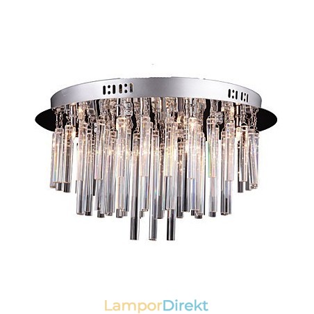 Modern Kristallkrona Med 12 Lampor Modern Kristallkrona Med 12 Lampor