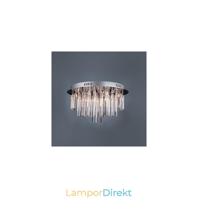 Modern Kristallkrona Med 12 Lampor
