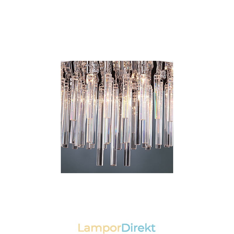 Modern Kristallkrona Med 12 Lampor