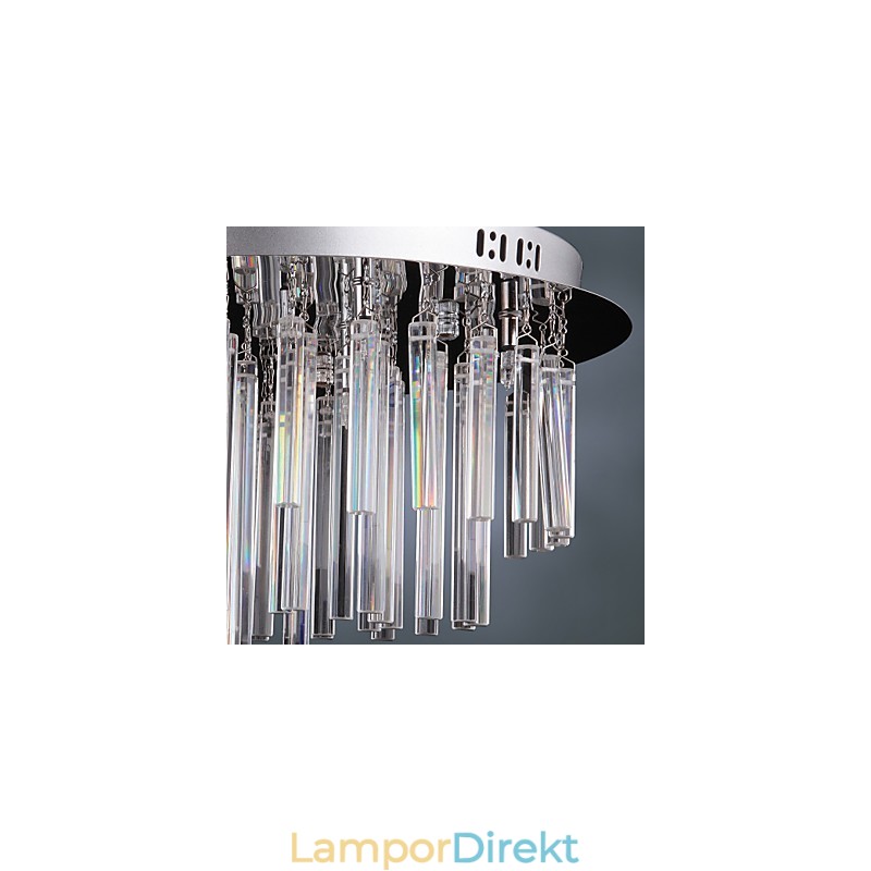 Modern Kristallkrona Med 12 Lampor