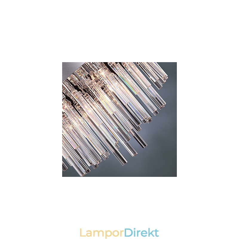 Modern Kristallkrona Med 12 Lampor