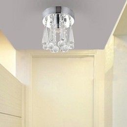 1 Lätt Semi Flush Mount I Kristall