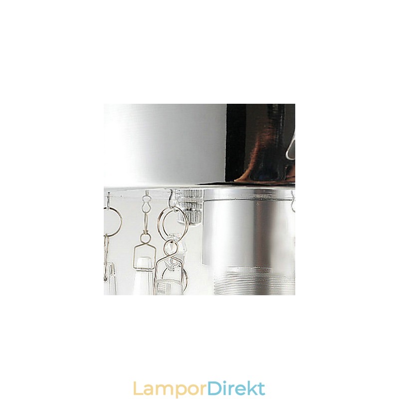 1 Lätt Semi Flush Mount I Kristall