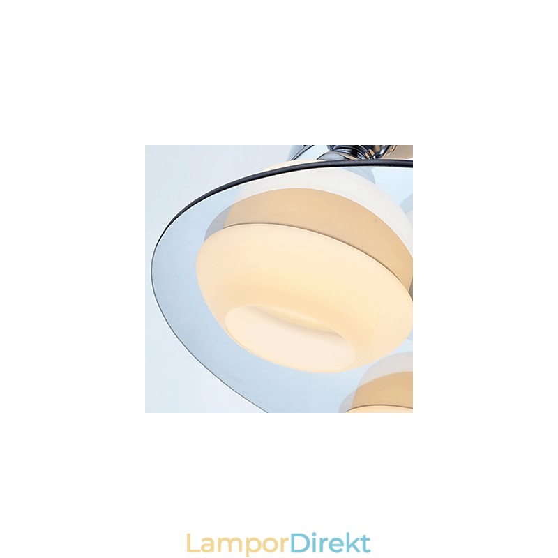 Modern Taklampa Flush Mount 5 Lampor Contemporary Metal