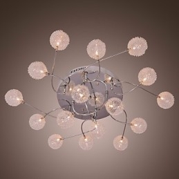 G4 Iron Flush Mount Light Med Aluminiumskärmar