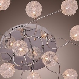 G4 Iron Flush Mount Light Med Aluminiumskärmar
