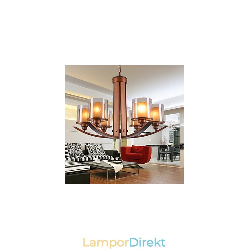 Traditionell Klassisk Retro Mini Stil Målning Metall Ljuskrona