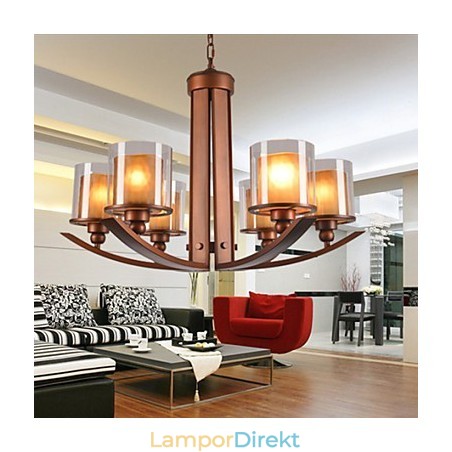 Traditionell Klassisk Retro Mini Stil Målning Metall Ljuskrona